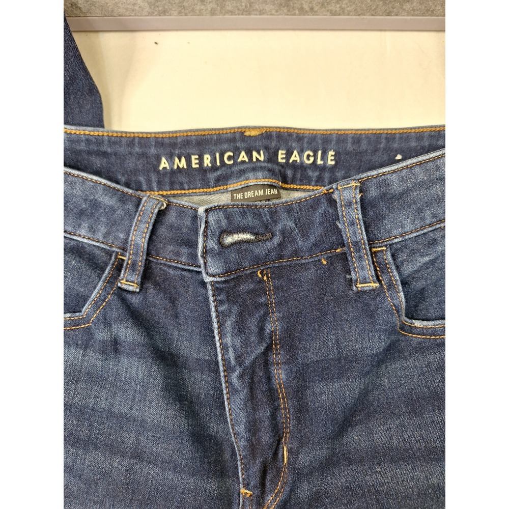 American Eagle The Dream Jean Womens 12 Regular Dark Wash Super Stretch Skinny